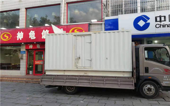 横栏镇出租发电机施工案例